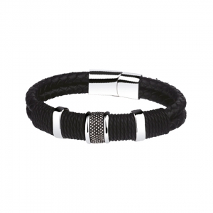 Weave Cowskin Leather Bracelet